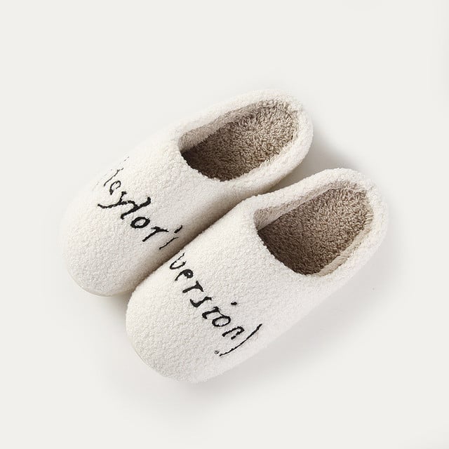 Taylor Swift Slippers, Taylor Version Slippers, Indoor Footwear, Cozy Slippers, Women Slides, Fluffy Slippers, Soft And Comfortable, Taylor The Eras Tour Slippers