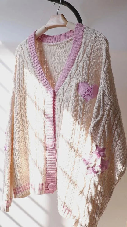 Lover Cardigan, Taylor Swift Cardigan - Lover Album Knitted Cozy Cardigan 01