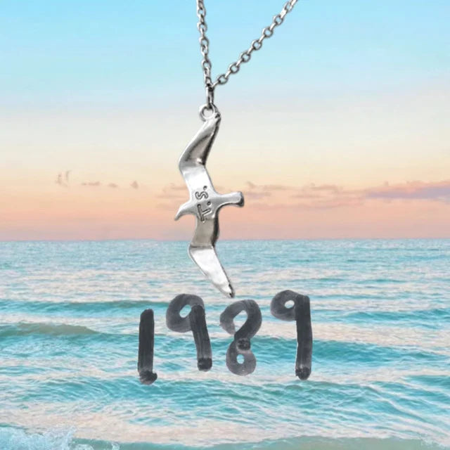 1989 Necklace, Taylor Swift Necklace, Swifties Earring, 1989 Album Inspired, 925 Silver Necklace, Taylor Album Icon, The Eras Tour Necklace, Gift for Swifties